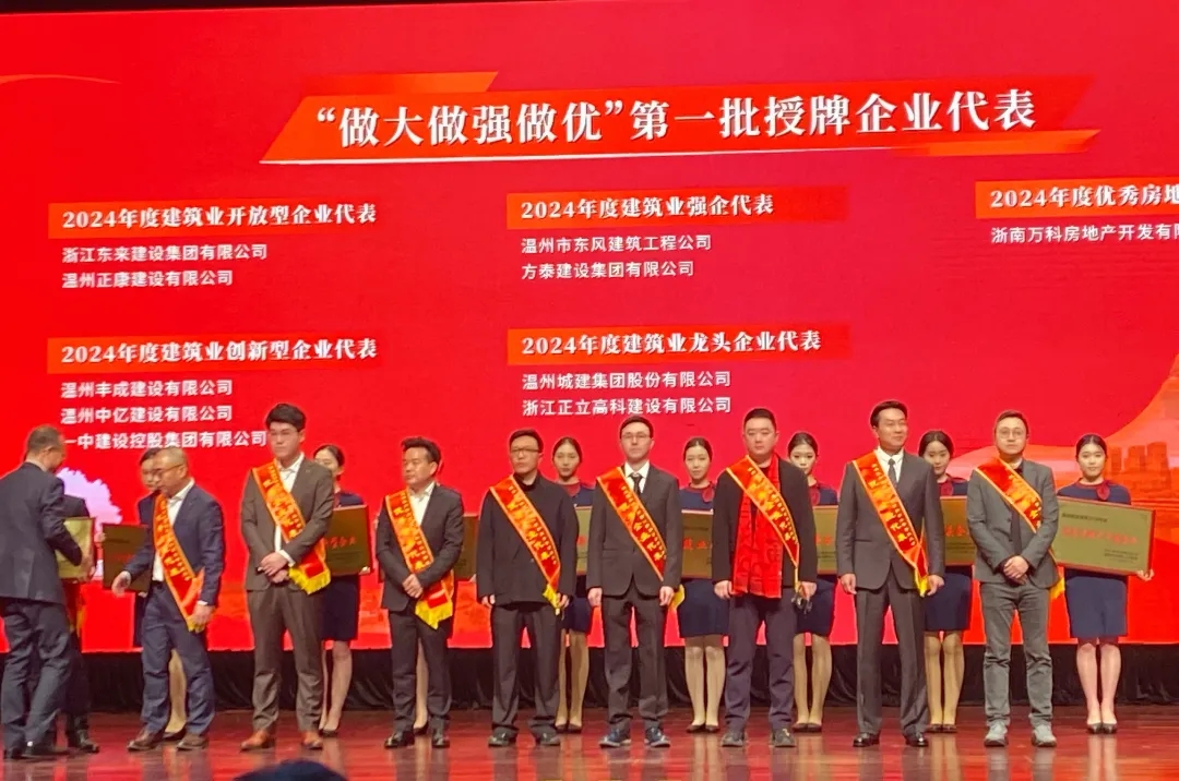 溫州城建集團(tuán)榮獲甌海區(qū)“新春第一獎”多項(xiàng)殊榮！