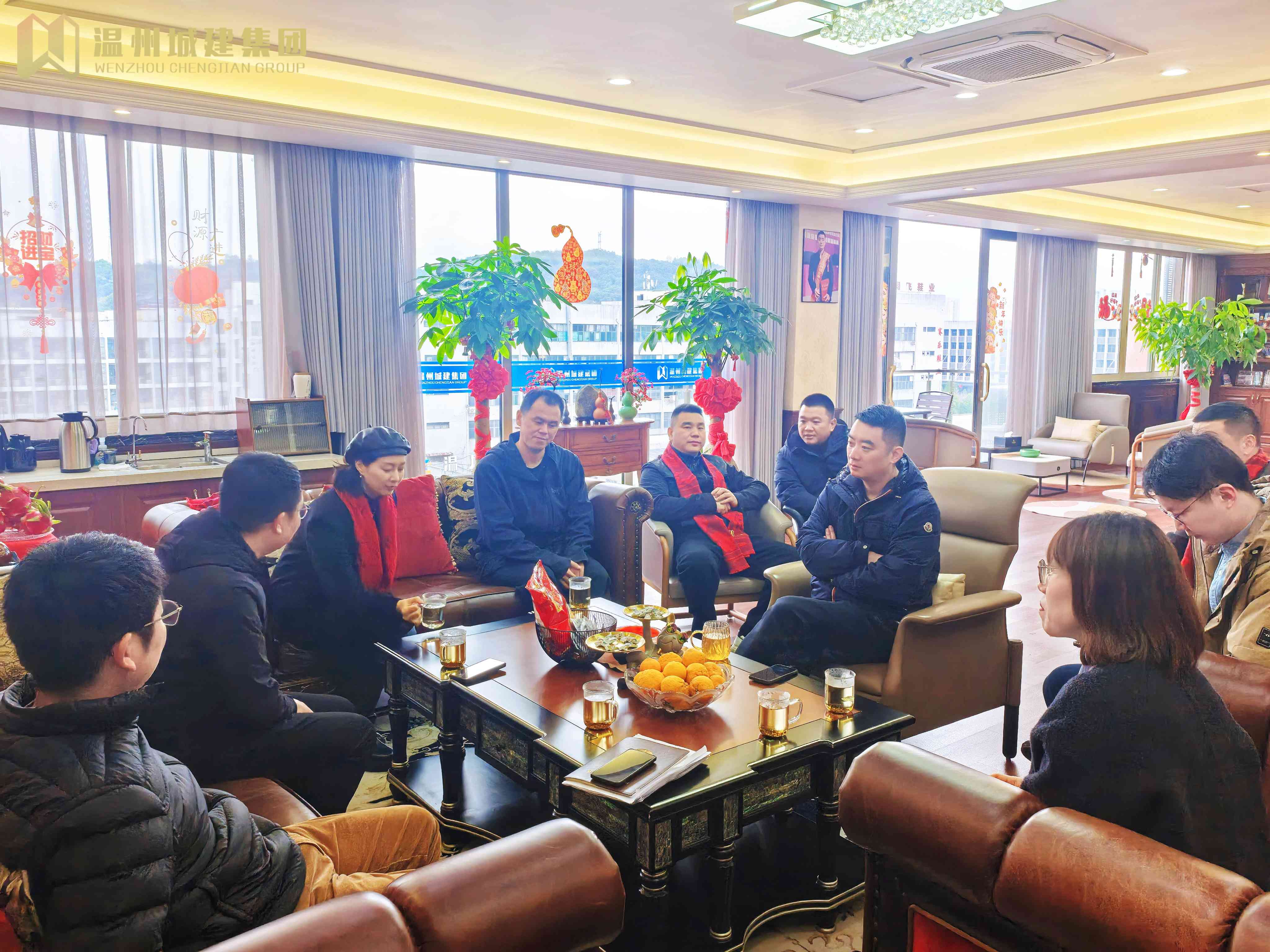 新春暖企传佳音 政企同心启新程——娄桥街道办事处主任胡慧源一行莅临集团开展新春走访慰问