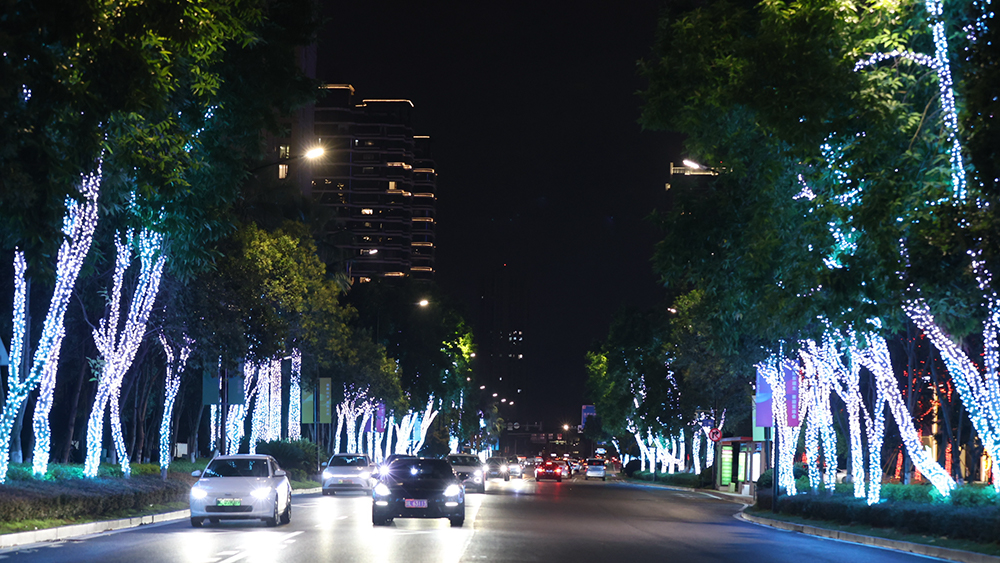 Fireworks on Fudong Road in Wenzhou