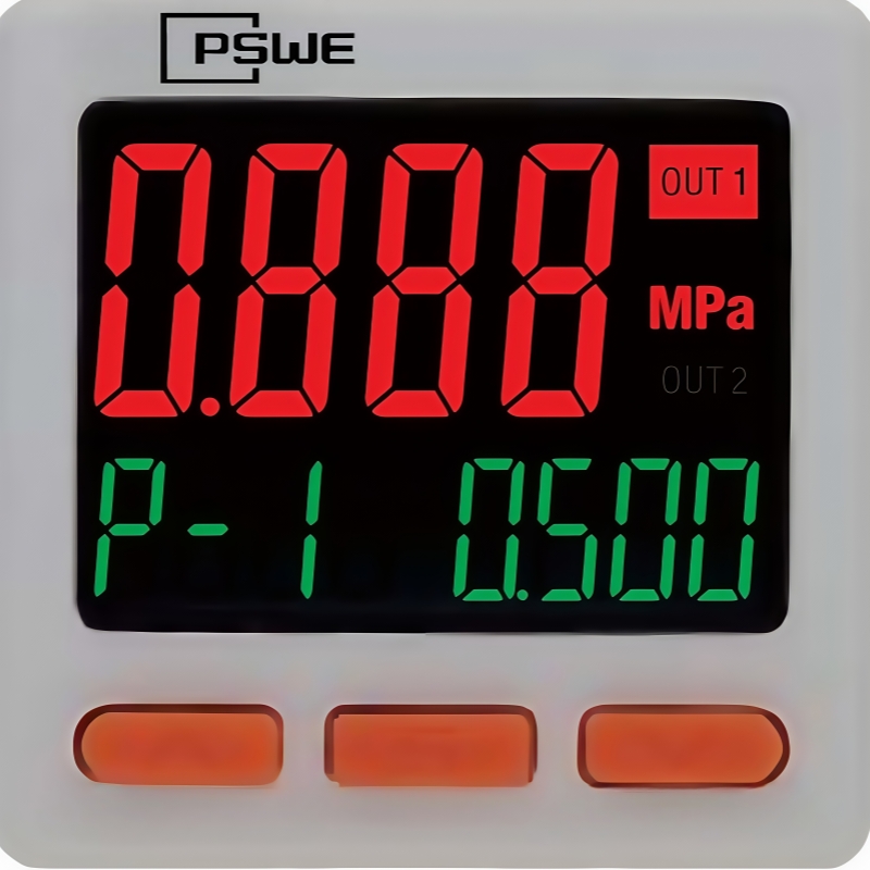 2路输出+1路模拟量IP65数显压力表PV20系列