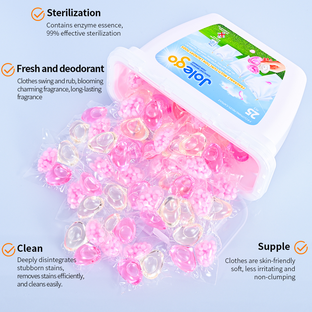 Four-chamber laundry beads