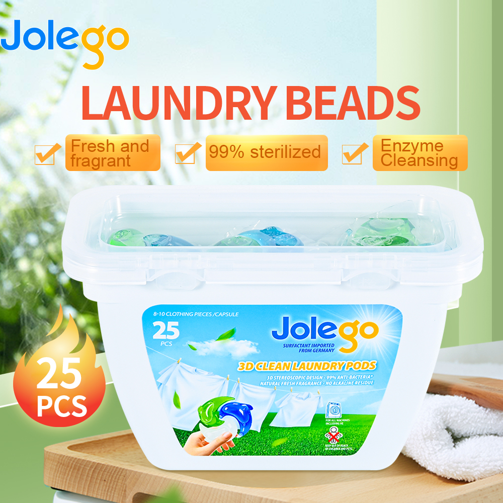 Three-chamber laundry beads