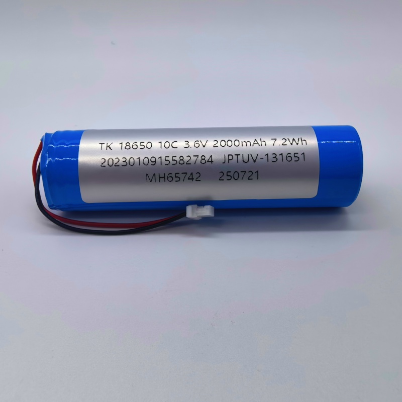 18650 10C 3.6V 2000mAh Pure Cobalt High-Rate Low Self-Discharge Battery
