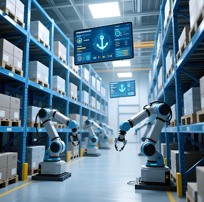 万时诺智能仓储一角