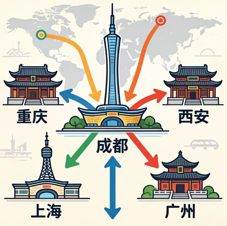 物流路线图/成都辐射