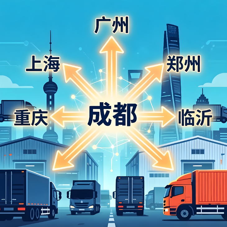 2026成都发货大数据地图-热门目的地上海广州重庆郑州临沂