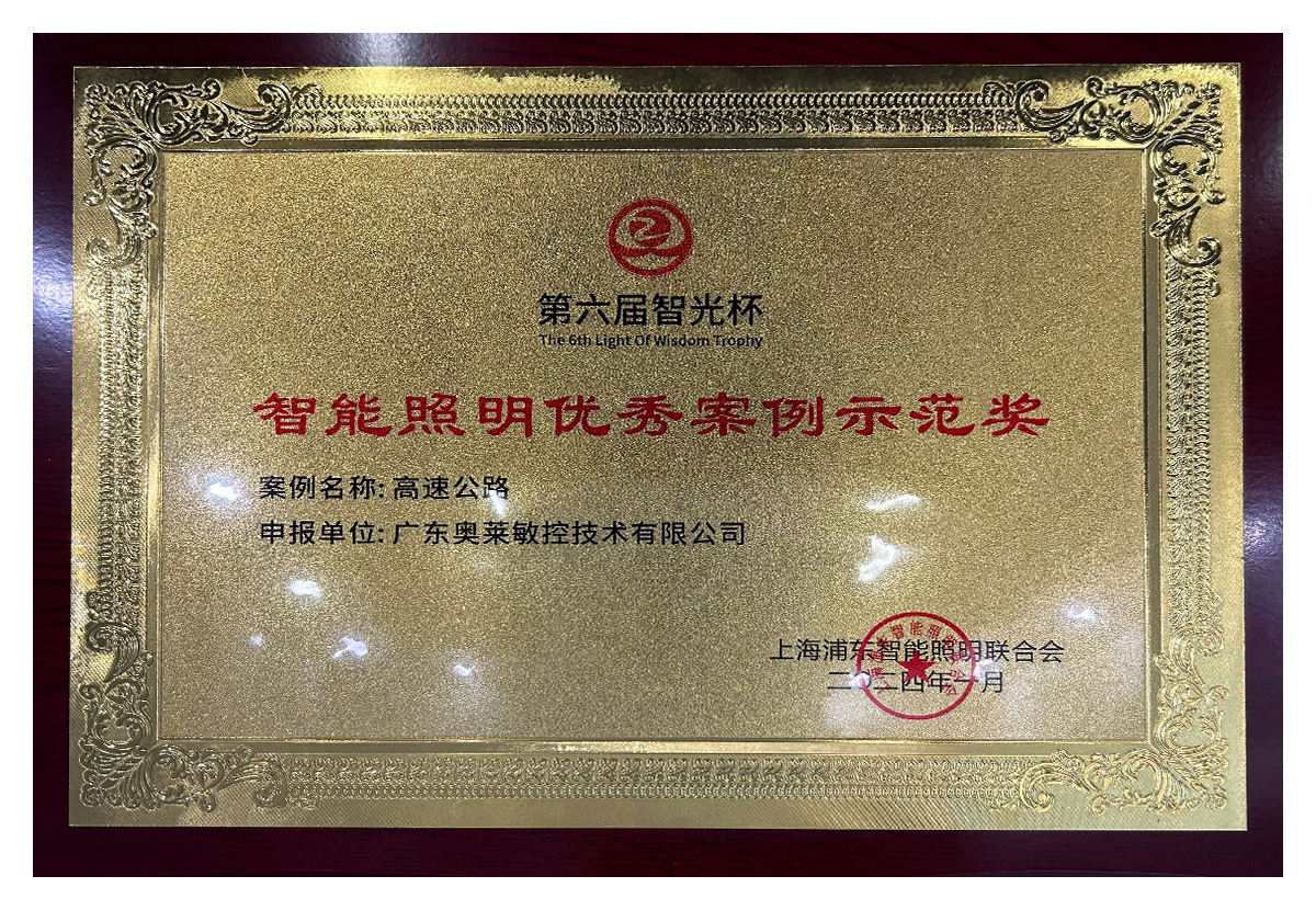 2024.1智能照明优秀案件示范奖