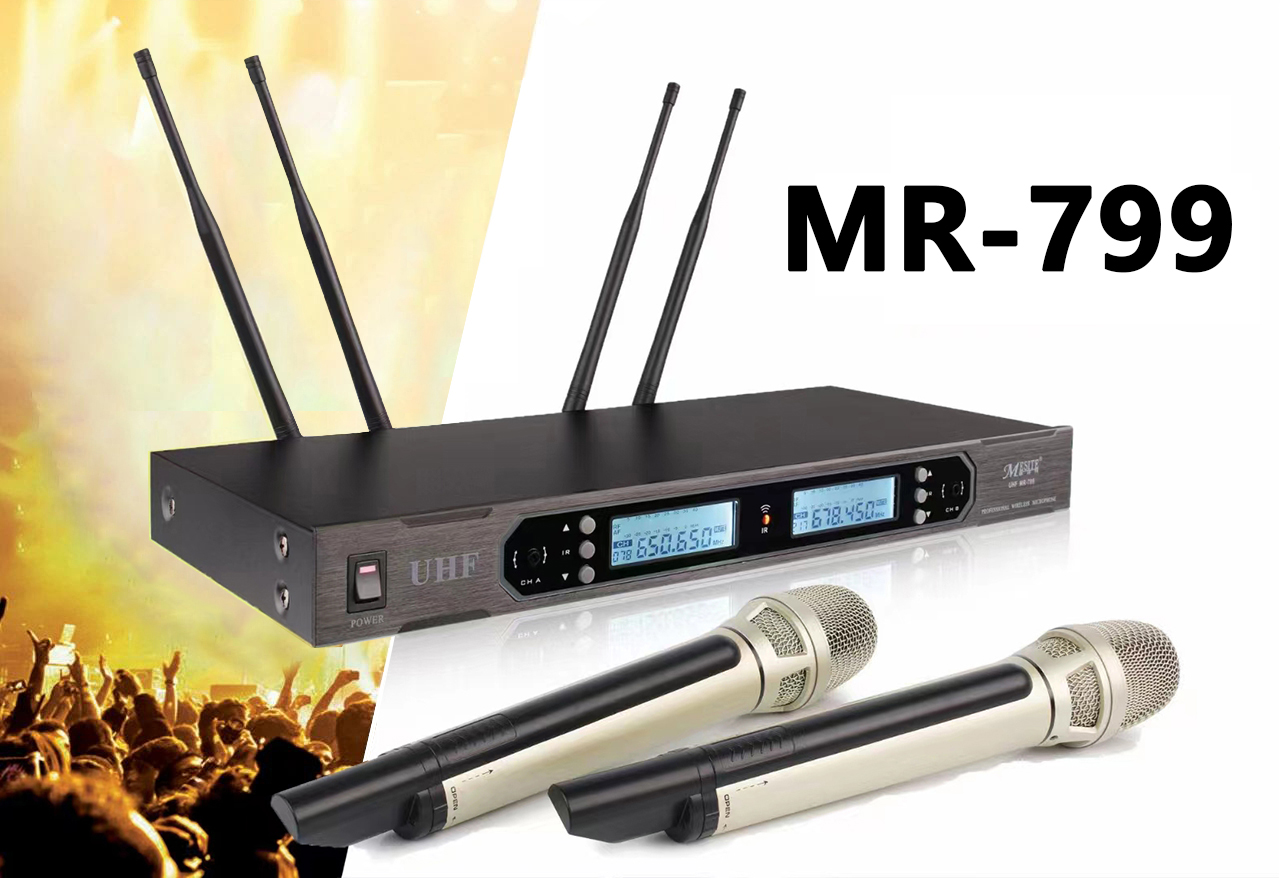 MR-799 無線真分集遠距離一拖二麥克風