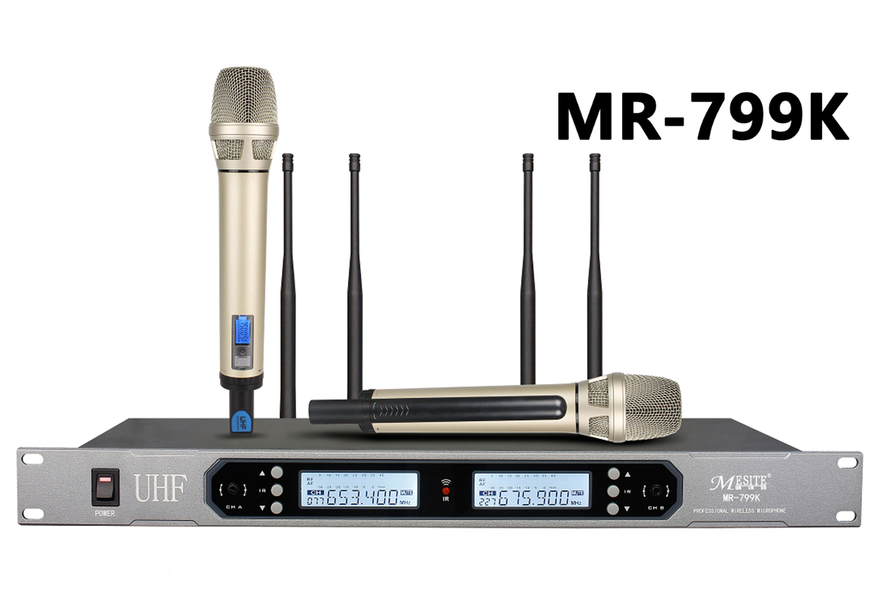 MR-799K 無線真分集遠(yuǎn)距離一拖二麥克風(fēng)