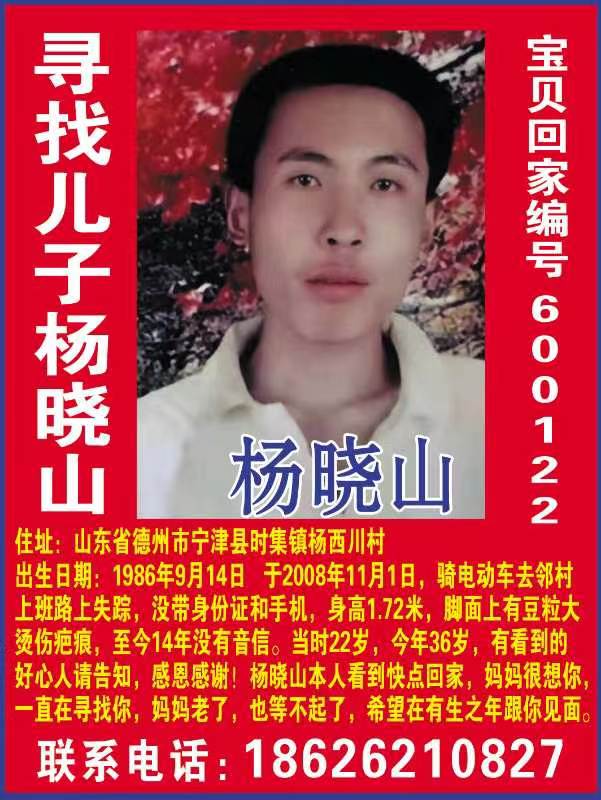 寻找儿子杨晓山