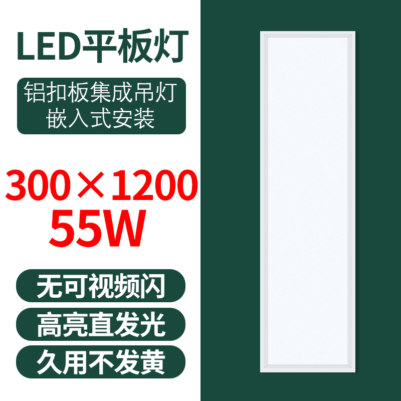 格瑞捷 LED平板灯 300*1200/55W 白光/个