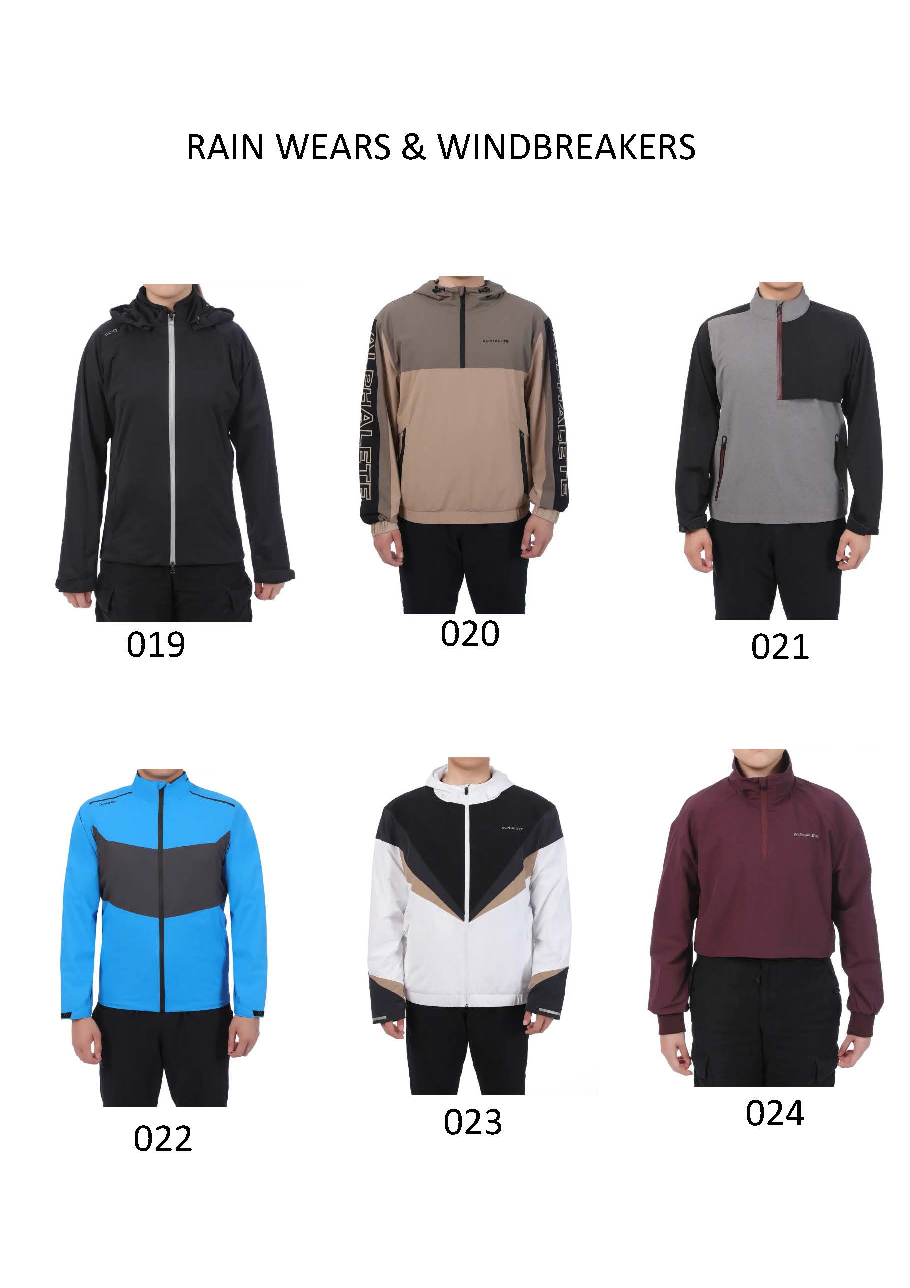 RAIN WEAR & WINDBREAKERS