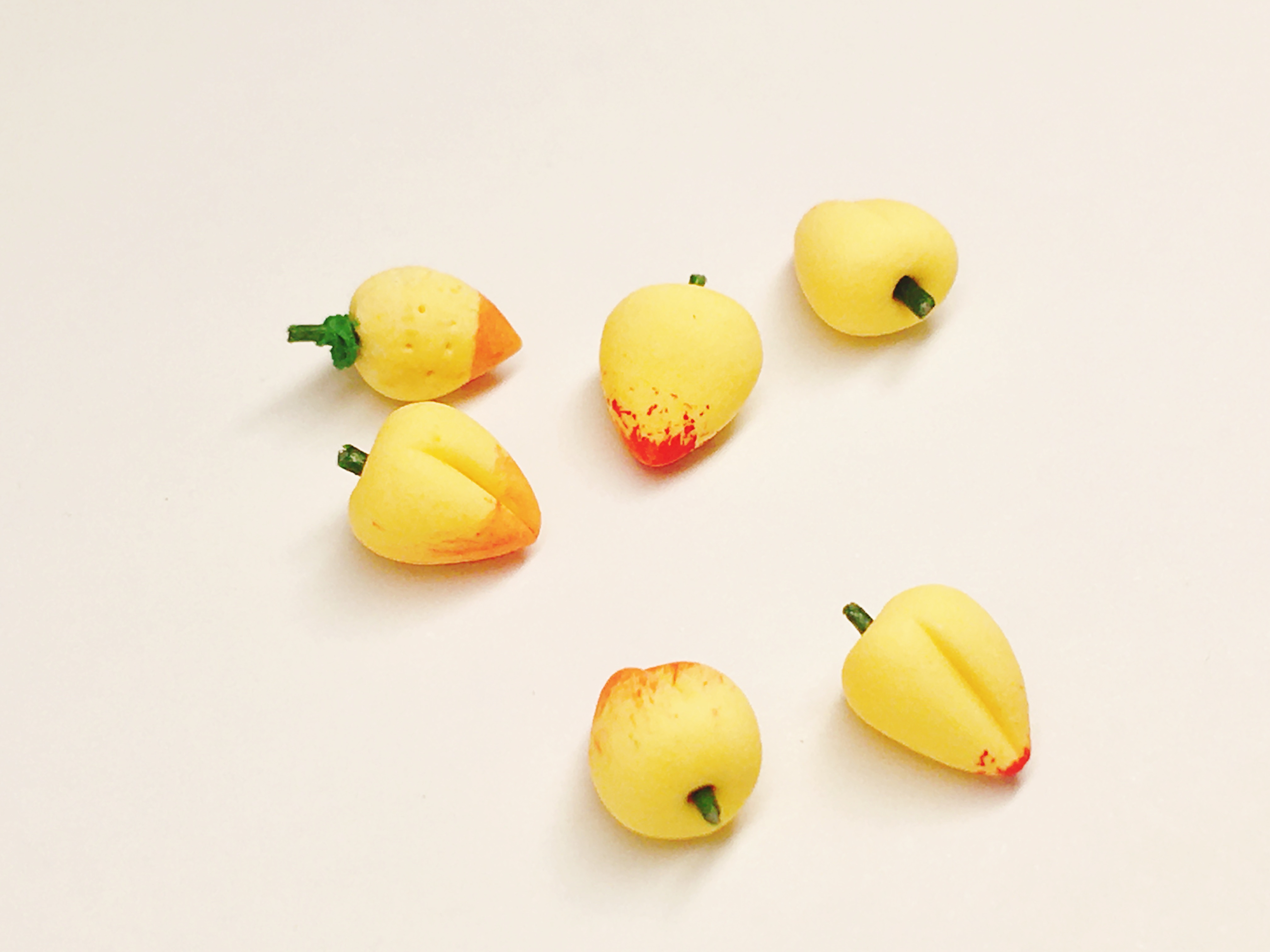 迷你粘土黄桃F-012