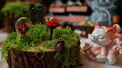 迷你粘土花：定格时光的温柔永恒