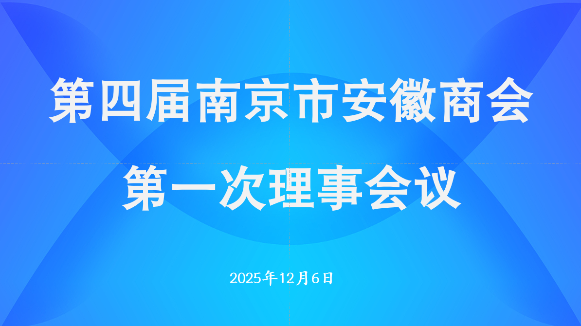 筹备商会换届工作，共绘发展崭新蓝图​——第三届南京市安徽商会第六次理事会成功召开