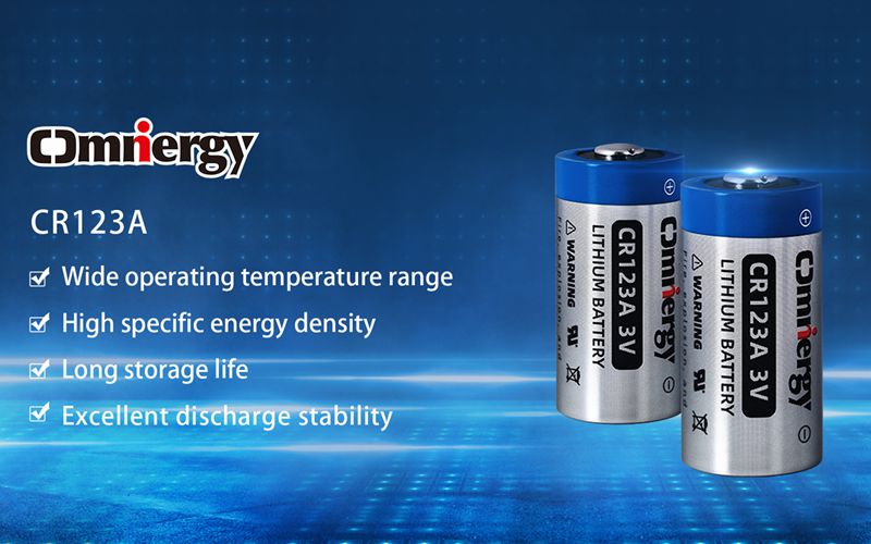 Omnergy CR123A cylindrical battery in smart meters