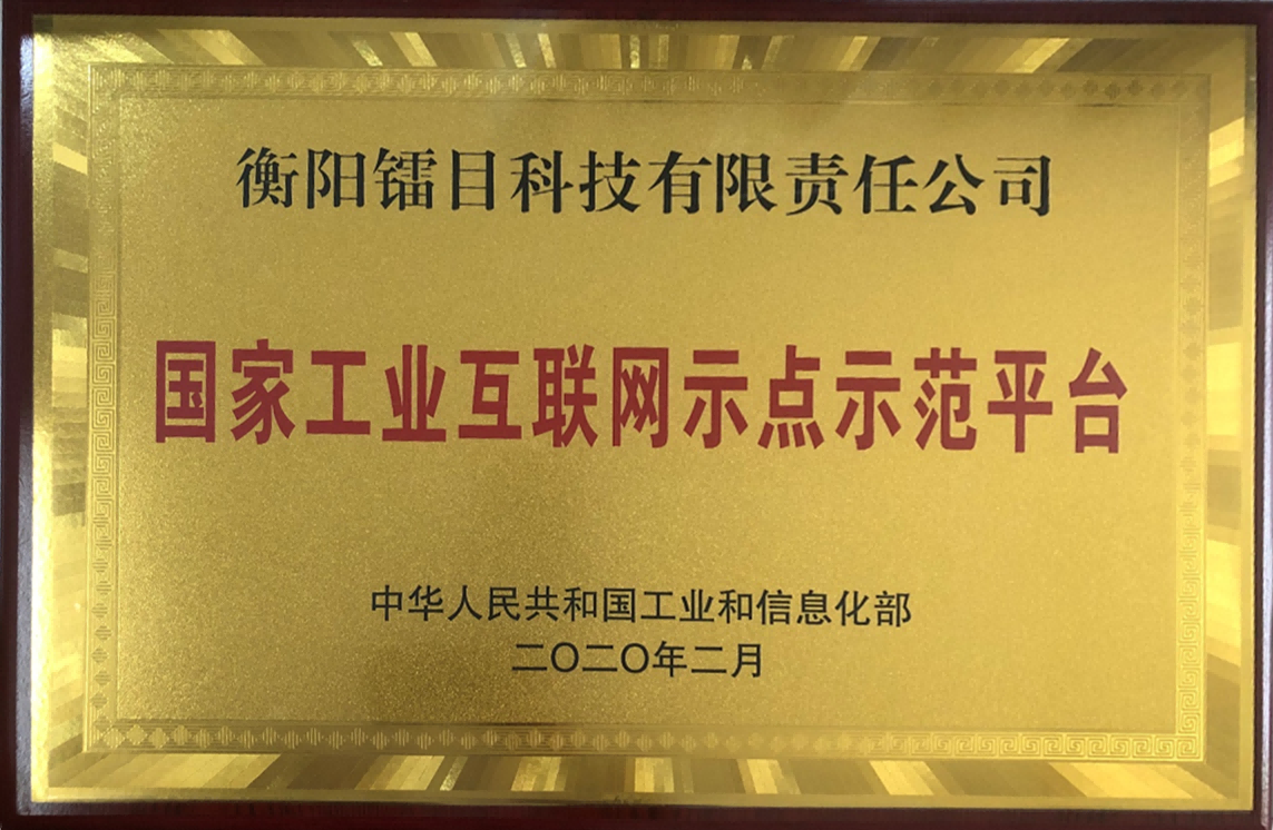 国家工业互联网示点示范平台