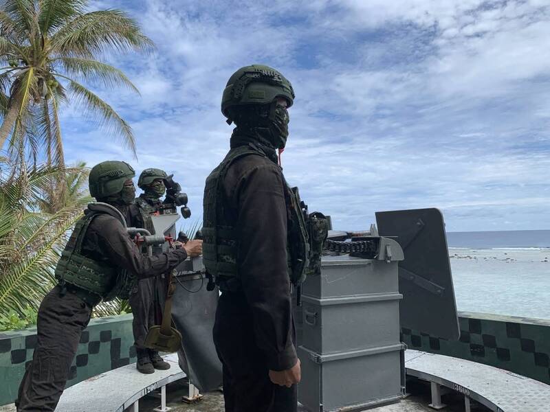 台解釋為什麼東沙島不部署重型武裝