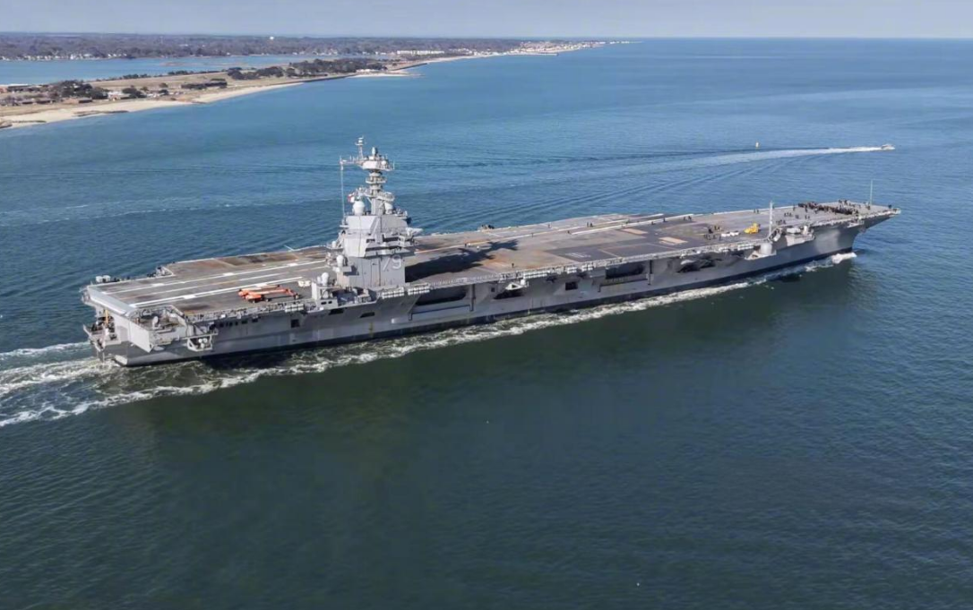 美國最新核能航空母艦「肯尼迪號」完成首次試航