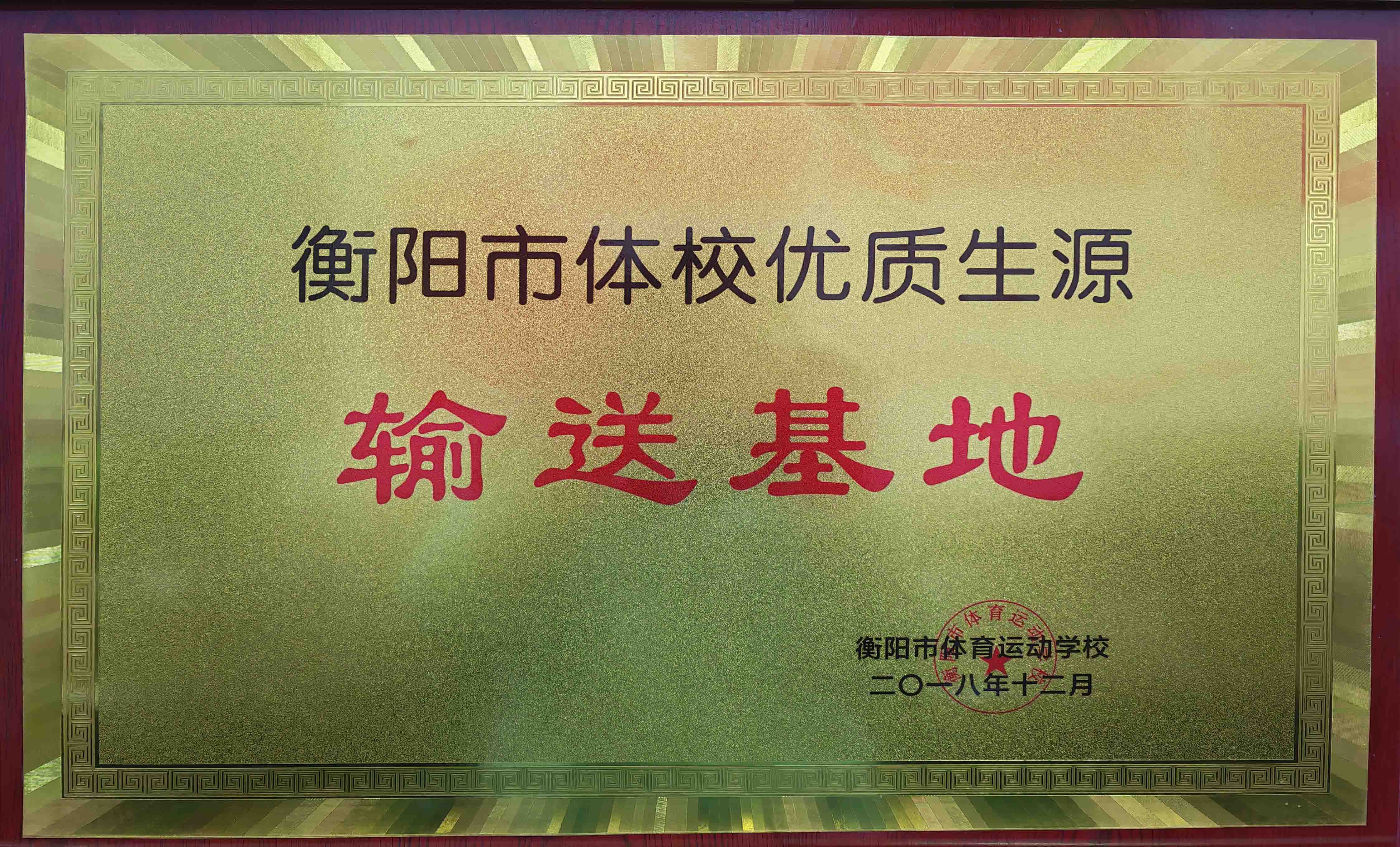 衡阳市体校优质生源 输送基地