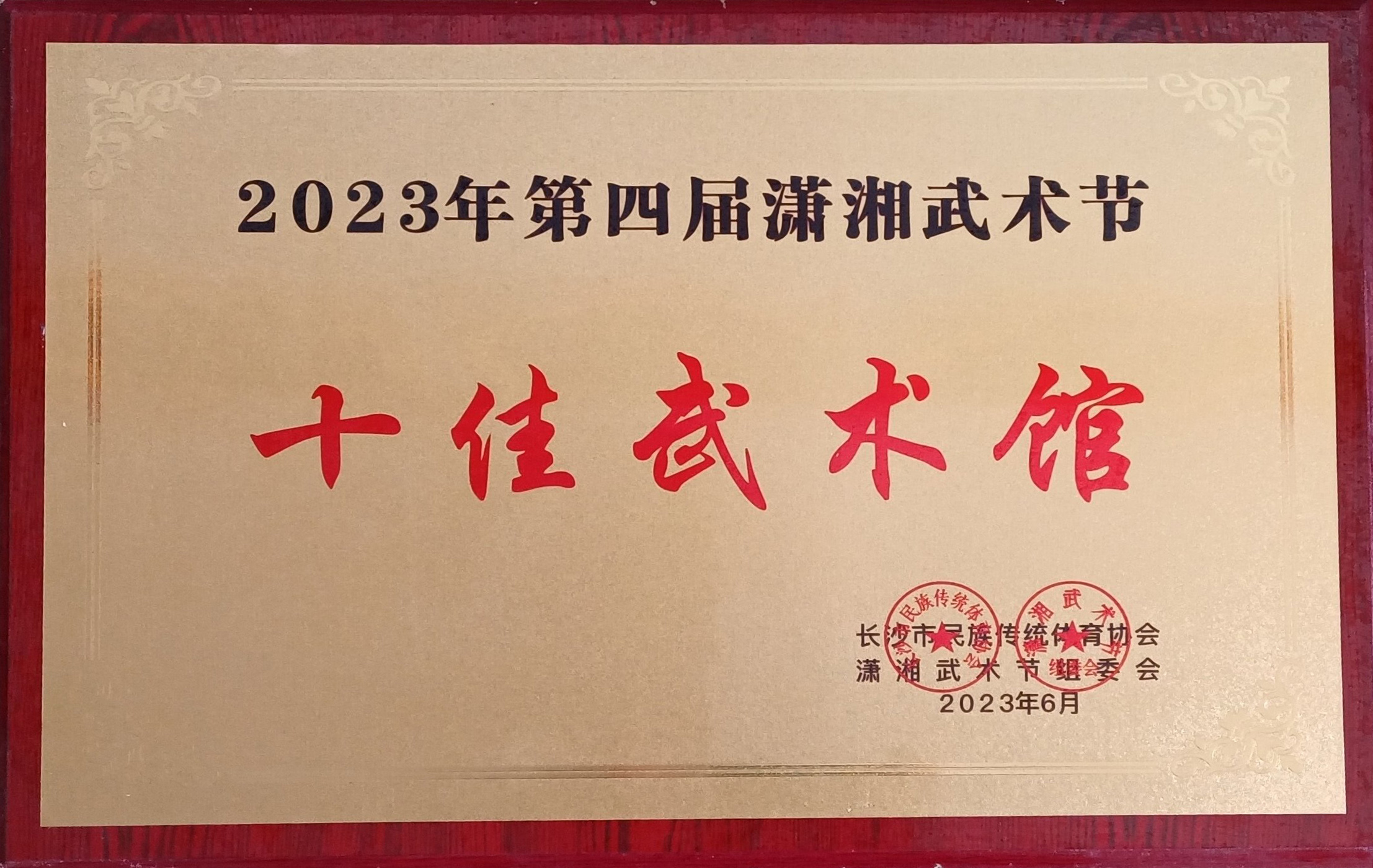 2023年第四届潇湘武术节 十佳武术馆