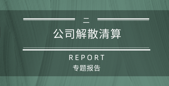 公司解散清算系列报告（二）公司清算中财务和税务处理问题