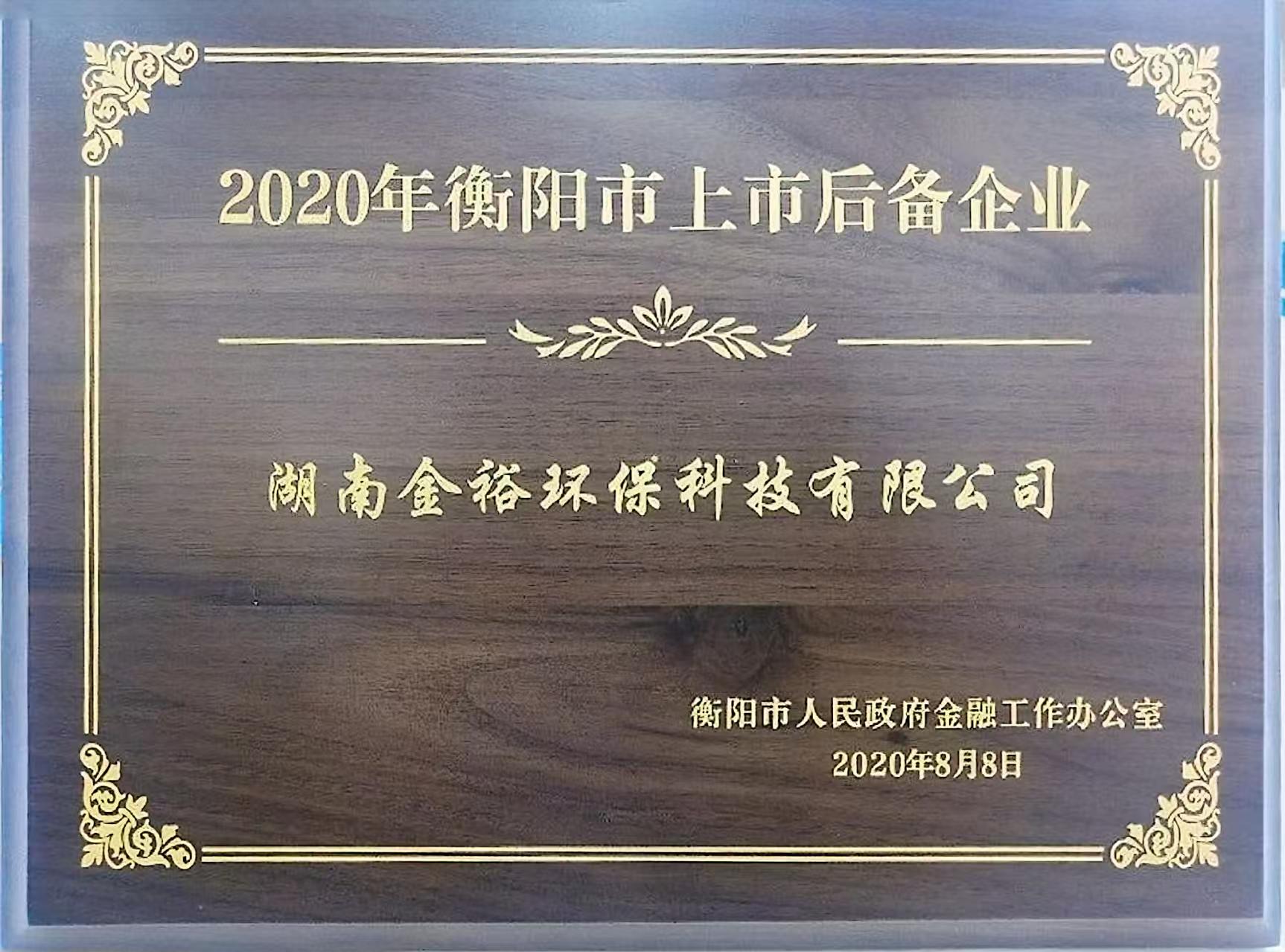 2020上市后备企业 