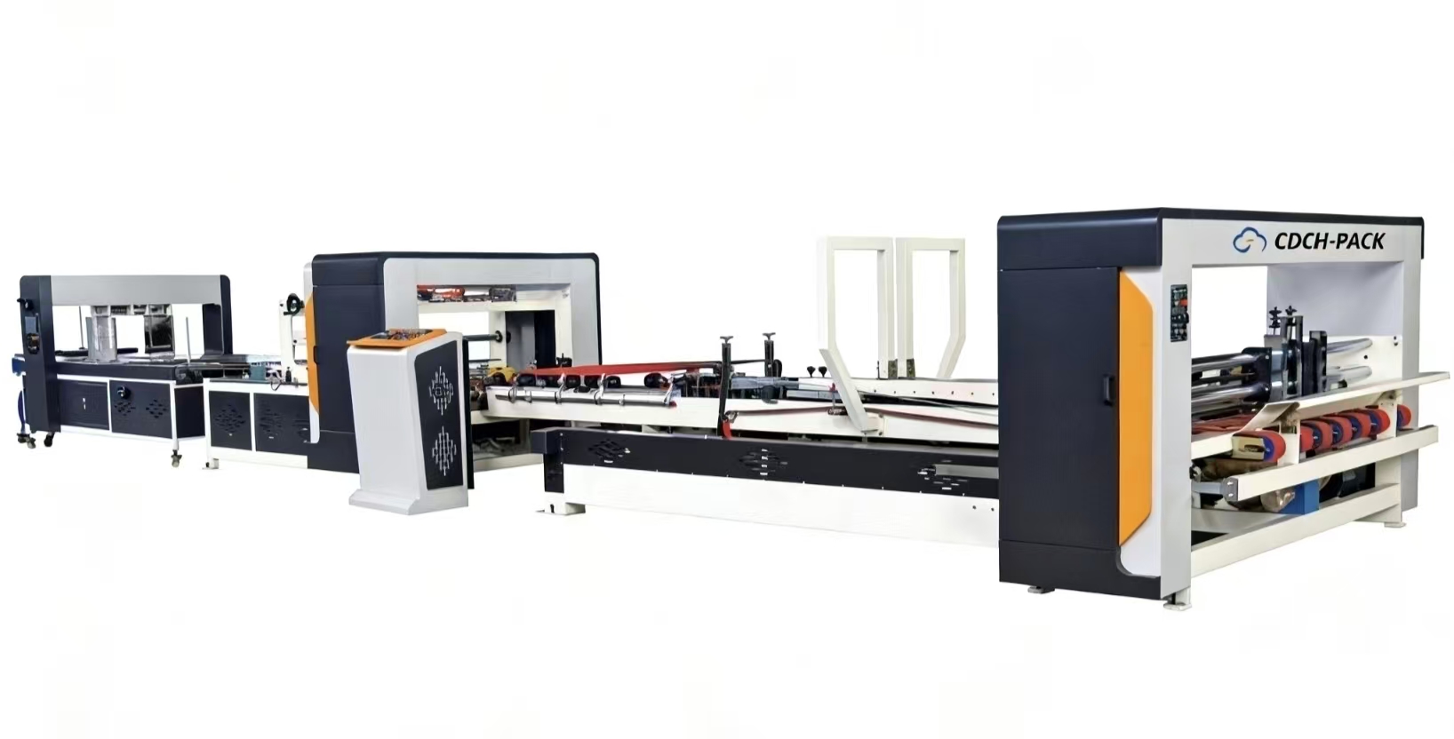 Full Automatic Carton Gluing &Stitching  Line