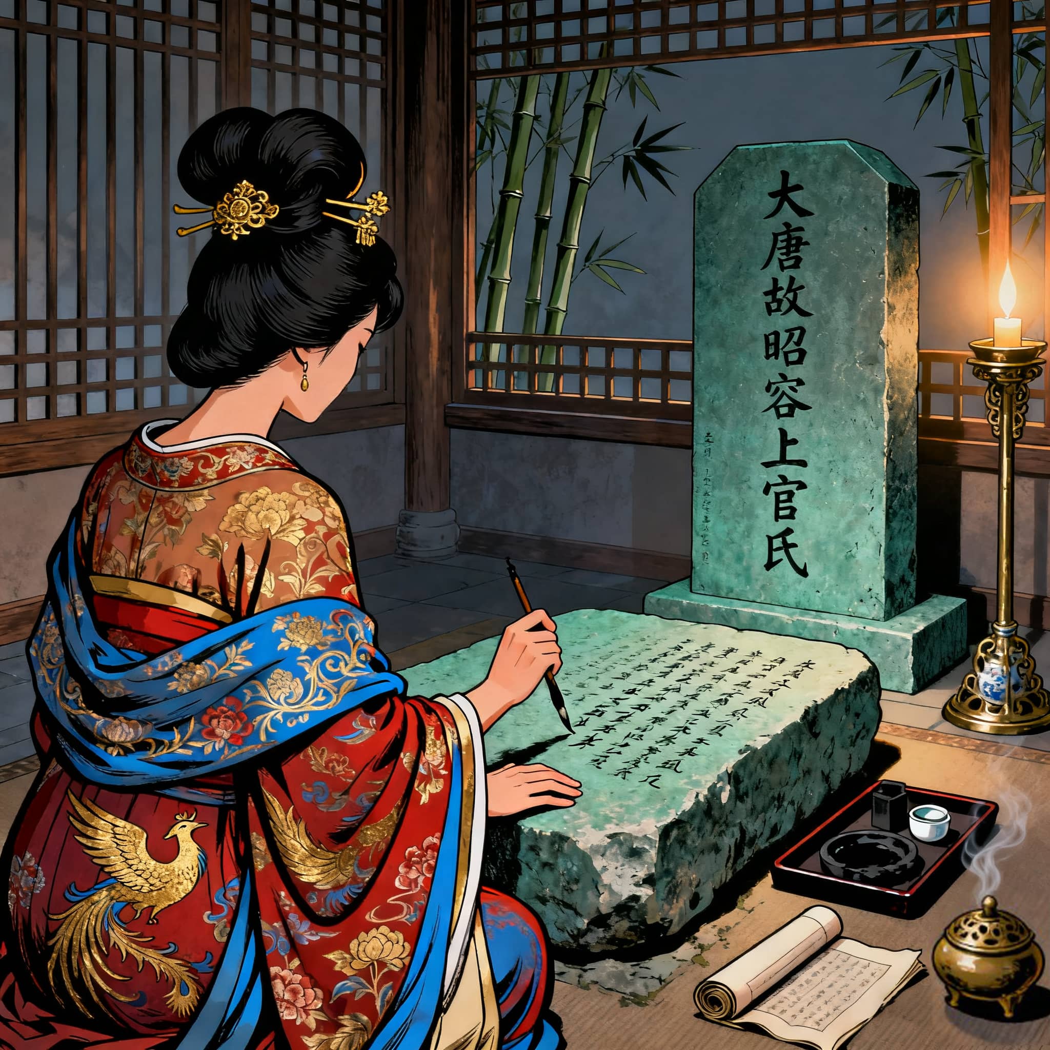 “潇湘水断，宛委山倾”上官婉儿墓志铭揭示的深情告别，太平公主的最后一份礼物