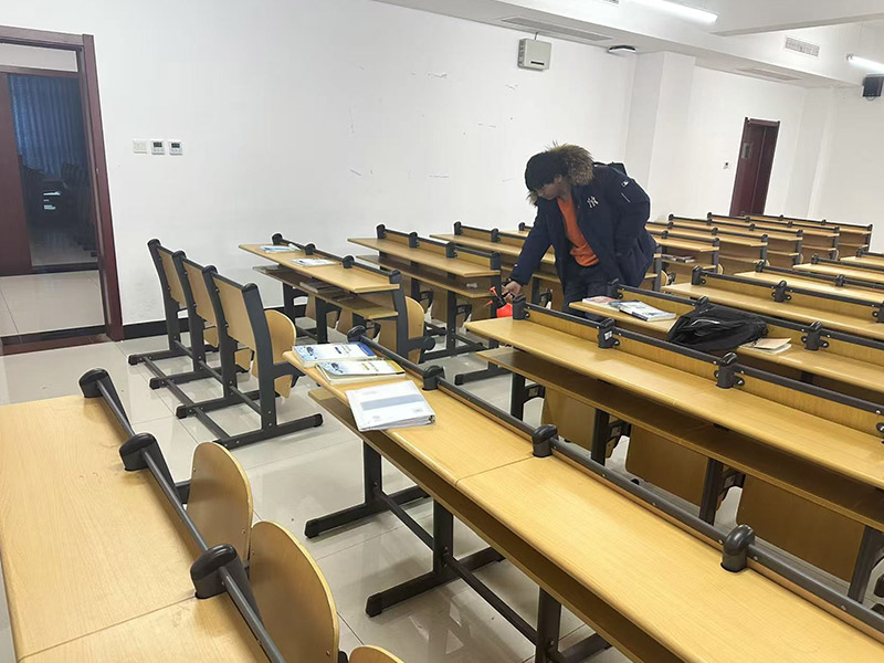 工程学院开展甲流病毒专项消杀活动