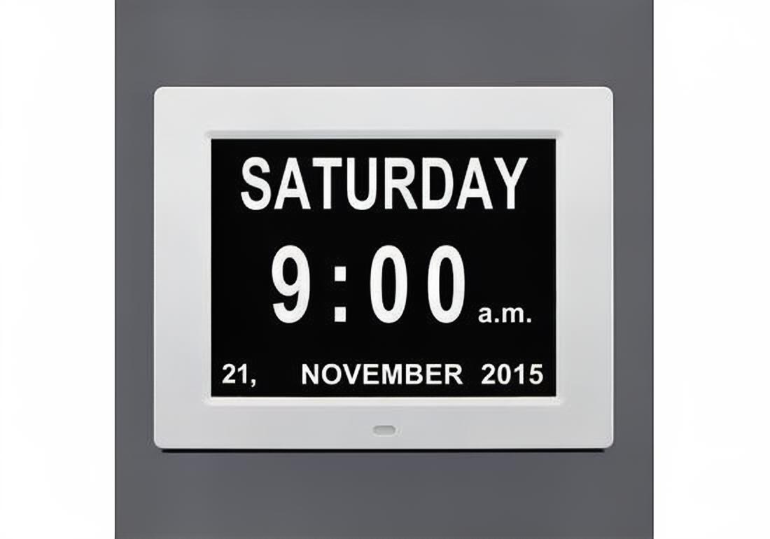 8 Inch LCD dementia digital calendar day clock_DC8004