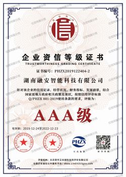 3A资信等级证书