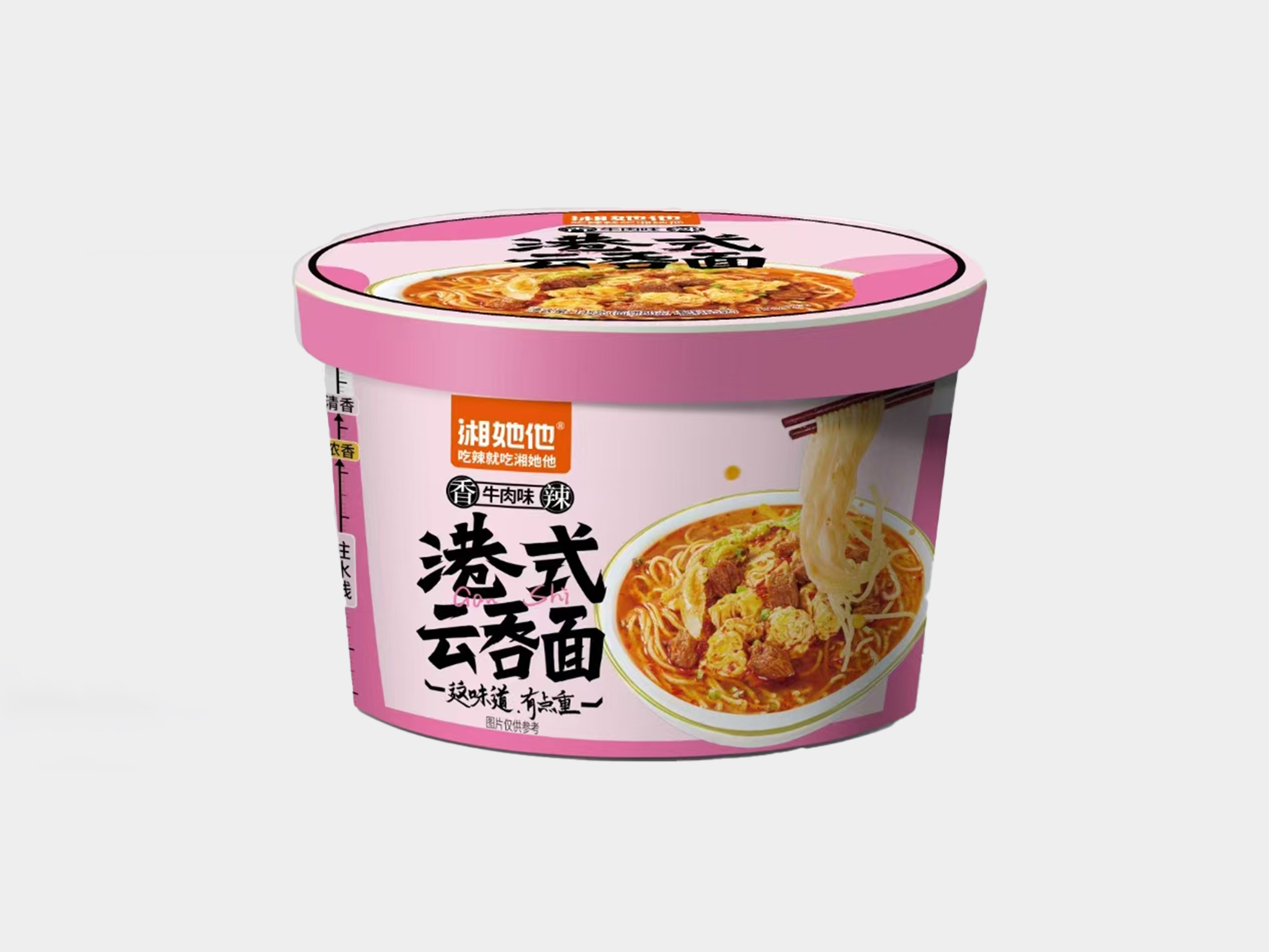 香辣牛肉味港式云吞面
