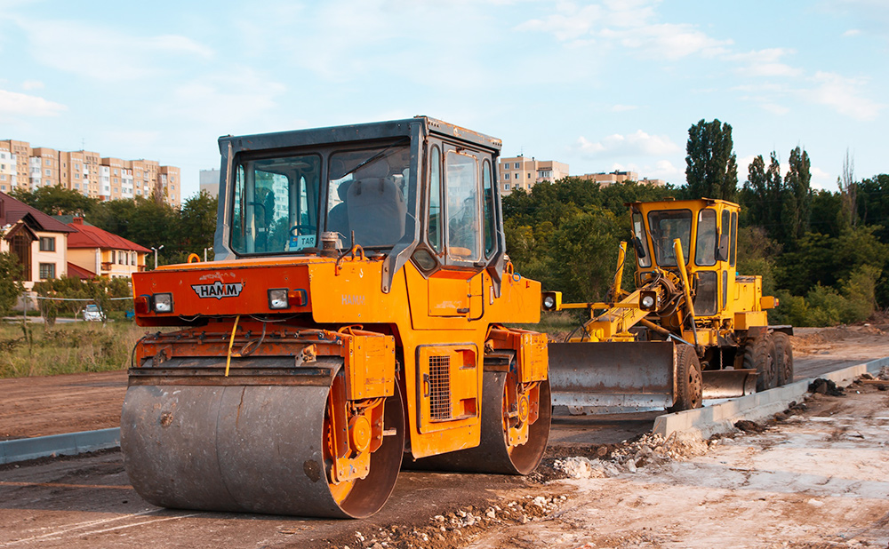 Compaction machinery in * * * construction