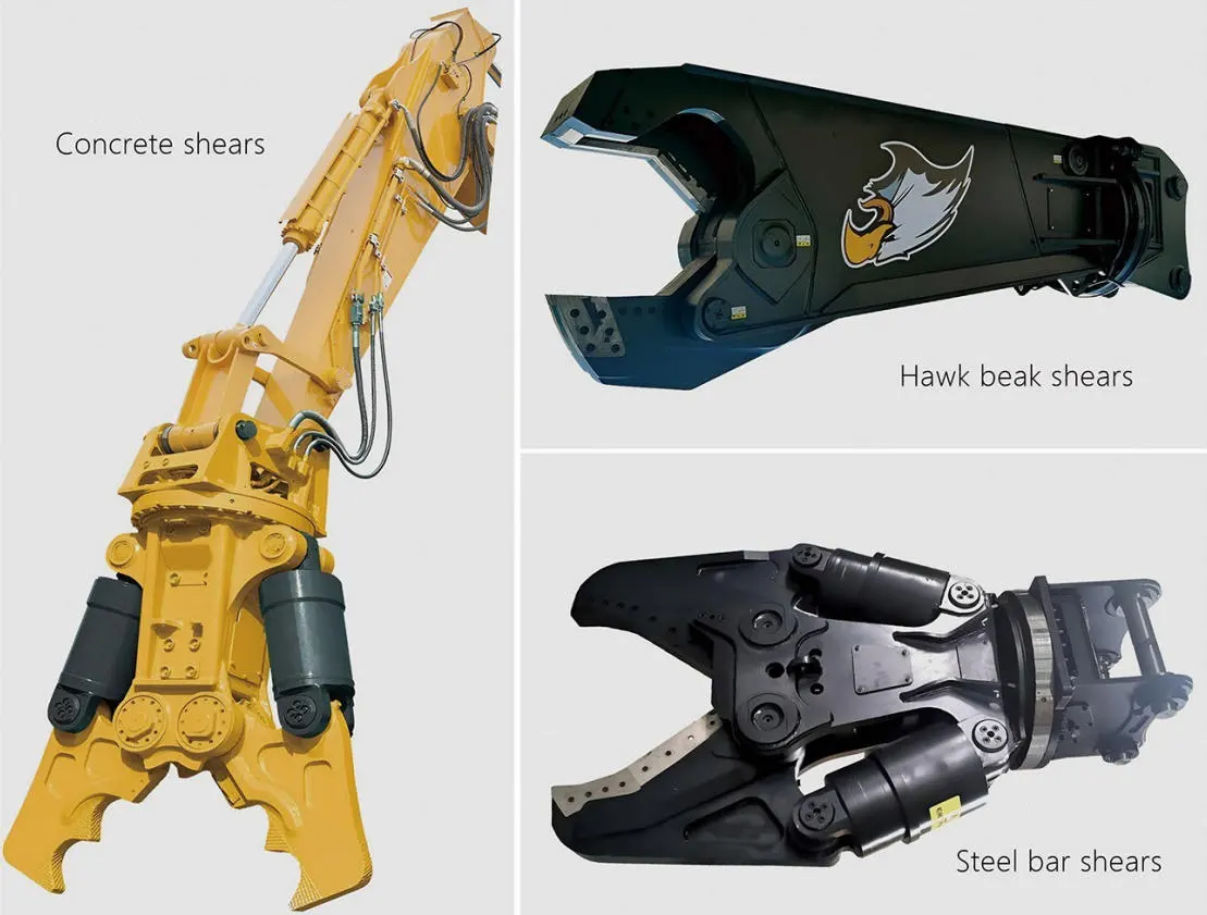 Excavator Mounted Hydraulic Rebar & Concrete Shears