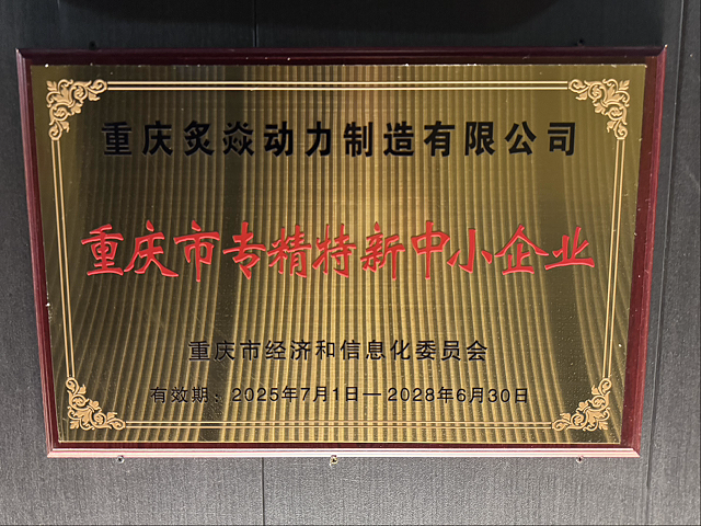 重庆市专精特新小企业