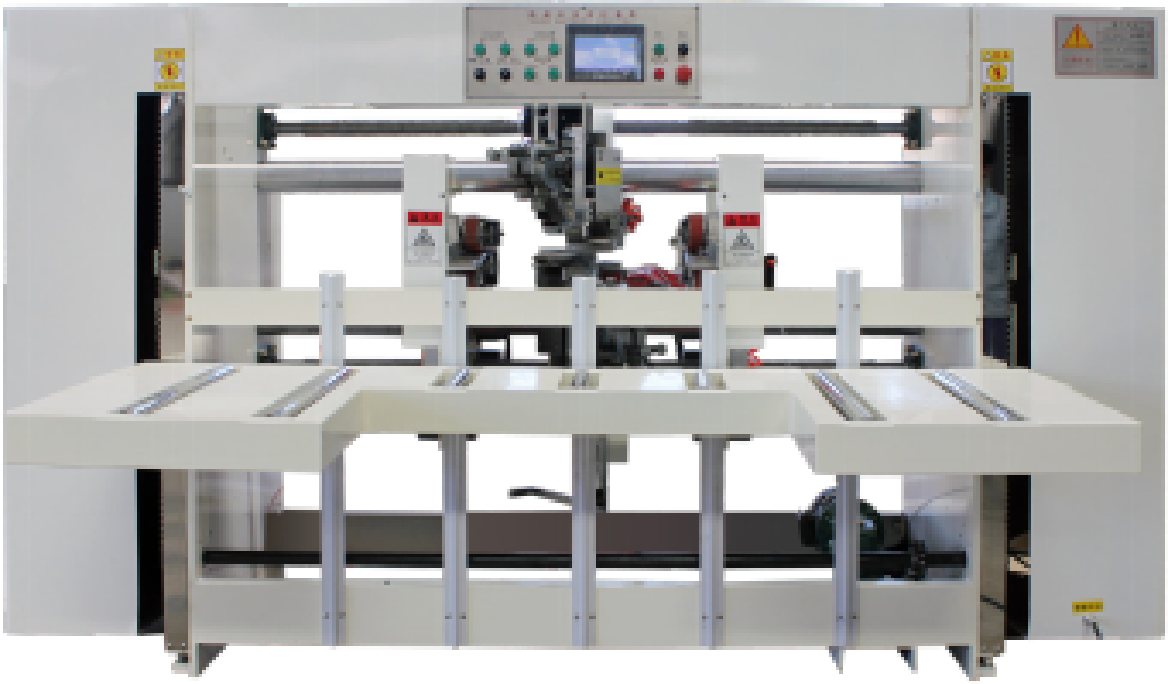 Semi-automatic double-piece nail box machine