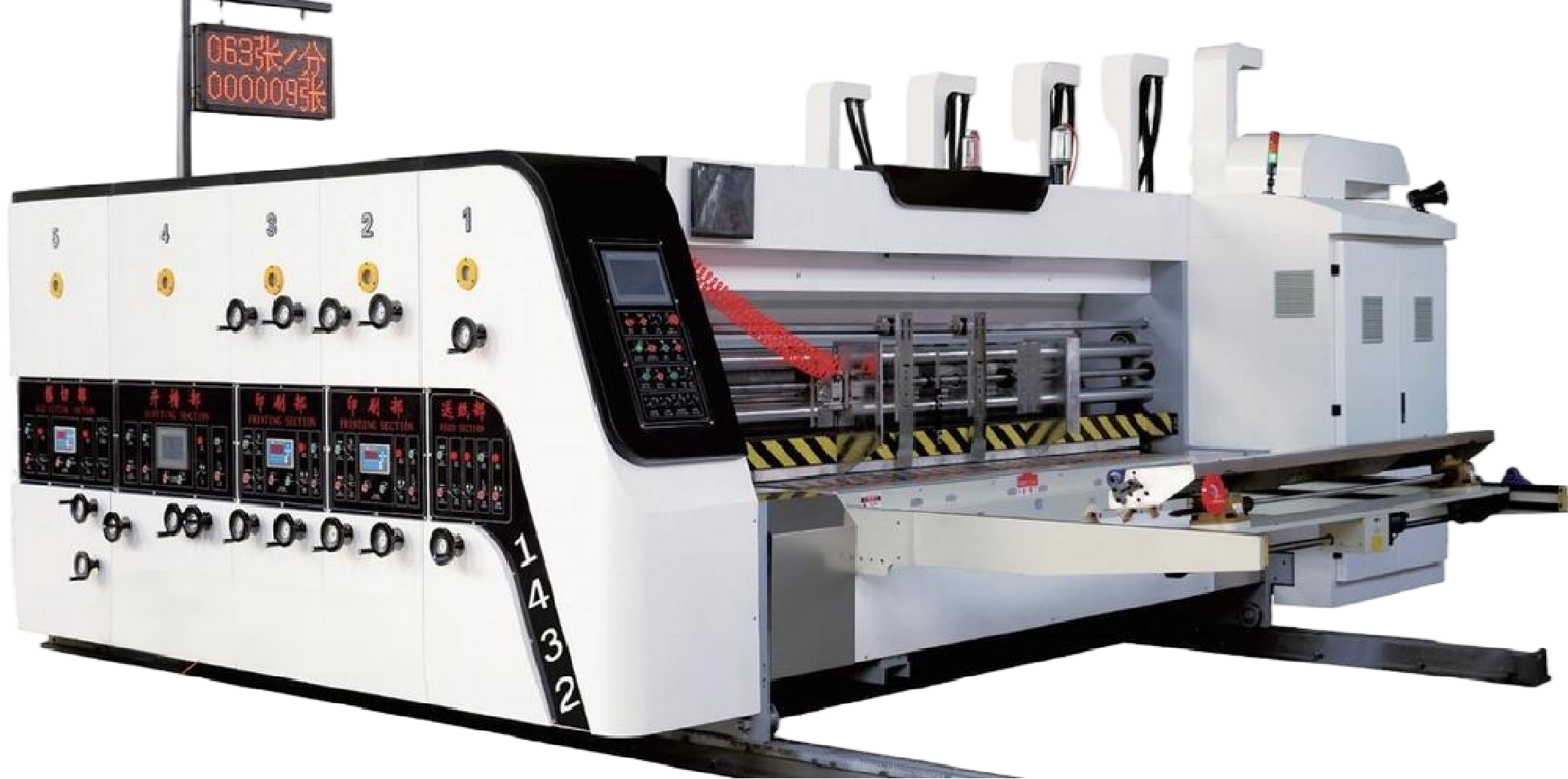 Fully  Computerized High-Speed   Water-Based Ink Printing,Slotting  &  Die-Cutting Machine