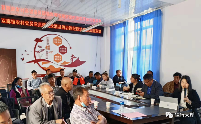 双廊镇农村党员《党员违规饮酒及酒后违纪违法》法律法规宣讲