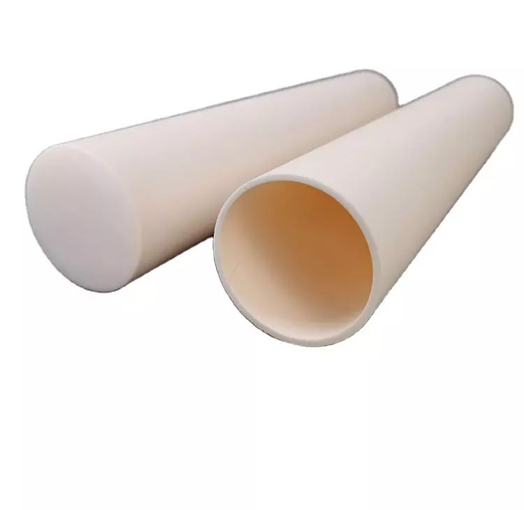 95% alumina ceramic support tube can be processed ceramic tube alumina ceramic single-ended closed tube