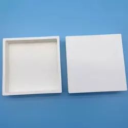 Square high alumina ceramic 99%Al2O3 refractory crucible for laboratory use