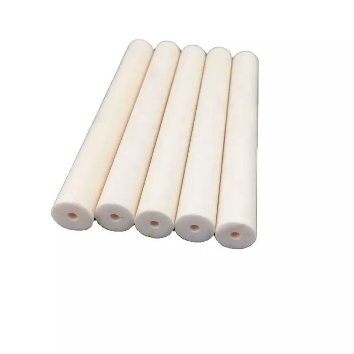 Glazed 99% alumina ceramic tube for ignition electrode burners