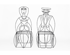 Figural Wire Chairs