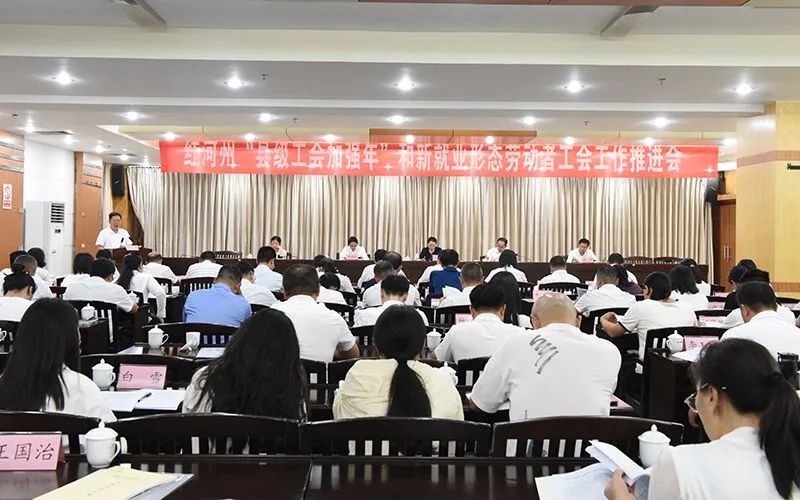 红河州总工会召开“县级工会加强年”和新就业形态劳动者工会工作推进会