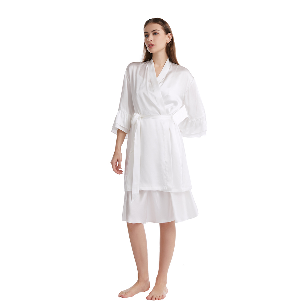 Silk Satin Nightgown CSPA18211705