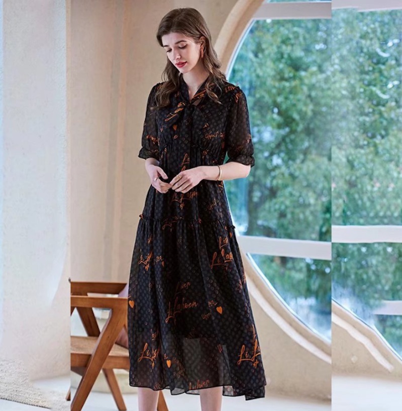 Silk Georgette Dress D9008588