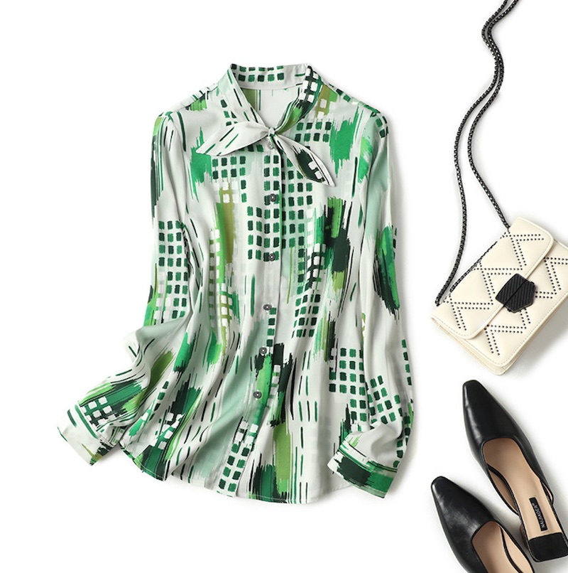 Silk Stretch Georgette Shirt S9008038