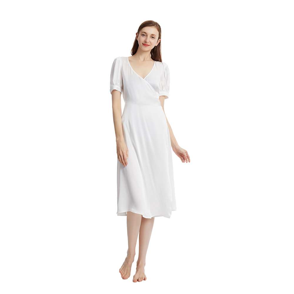 Silk Satin Nightgown CSPA18211715