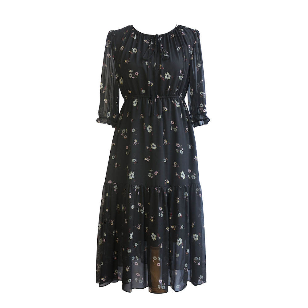 Silk Georgette Dress CSDR1821315