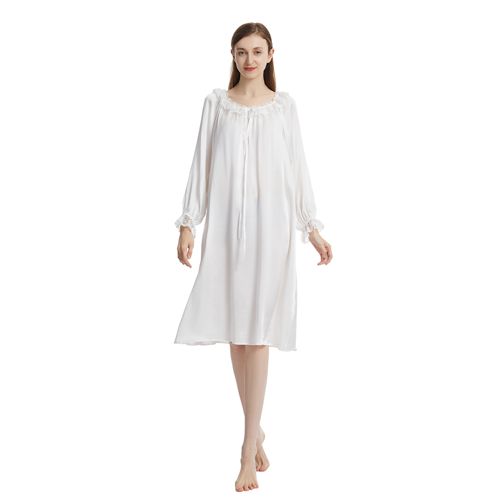 Silk Satin Nightgown CSPA18211713
